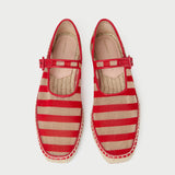 Loeffler Randall - Clover Red/Caramel Mesh Espadrille