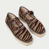 Loeffler Randall - Clover Zebra Mesh Espadrille