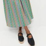 Loeffler Randall - Clover Black Moiré Espadrille