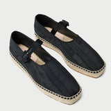 Loeffler Randall - Clover Black Moiré Espadrille