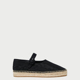 Loeffler Randall - Clover Black Moiré Espadrille