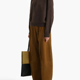Khaite - Clover Pant in Toffee Suede