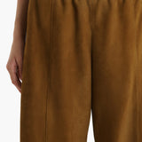 Khaite - Clover Pant in Toffee Suede