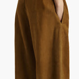 Khaite - Clover Pant in Toffee Suede