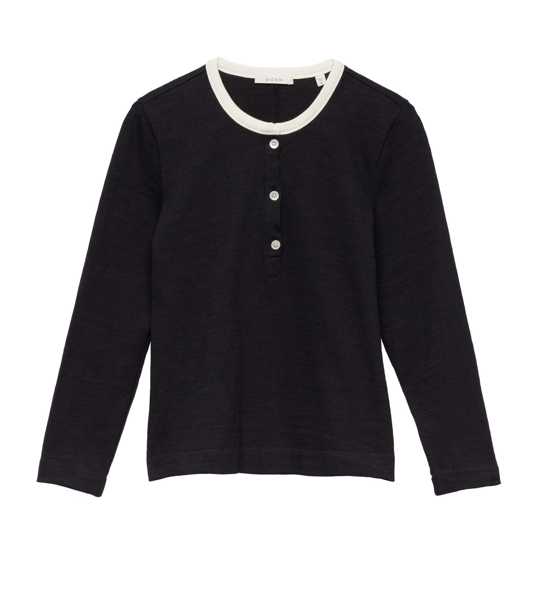DÔEN - CLOVER TEE -- BLACK