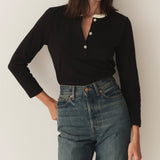 DÔEN - CLOVER TEE -- BLACK