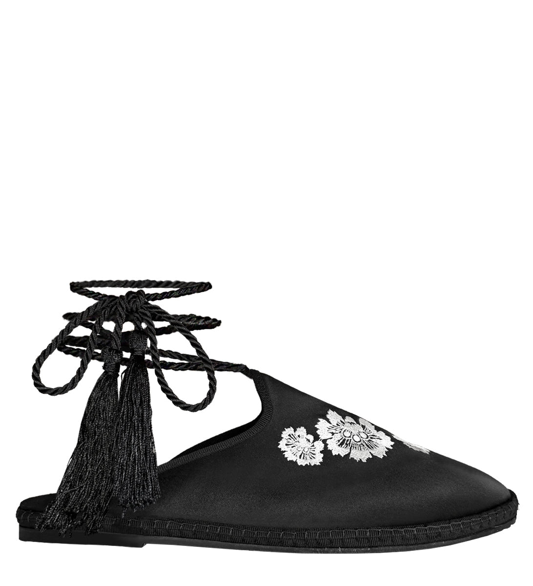 Ciao Lucia - Viani Milano X Ciao Lucia Embroidered Satin Slide
