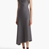 Khaite - Coast Dress in Gunmetal