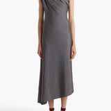 Khaite - Coast Dress in Gunmetal
