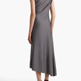 Khaite - Coast Dress in Gunmetal