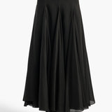 Khaite - Coda Skirt in Black Silk Blend