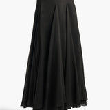 Khaite - Coda Skirt in Black Silk Blend