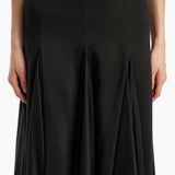 Khaite - Coda Skirt in Black Silk Blend