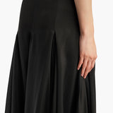 Khaite - Coda Skirt in Black Silk Blend