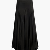 Khaite - Coda Skirt in Black Silk Blend