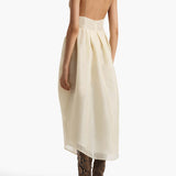Khaite - Colette Dress in Pale Yellow