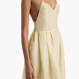 Khaite - Colette Dress in Pale Yellow