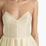 Khaite - Colette Dress in Pale Yellow