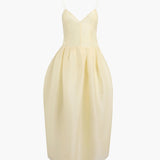 Khaite - Colette Dress in Pale Yellow