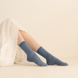 DOEN - COLLÉGIEN MERINO CASHMERE RIBBED CREW SOCKS