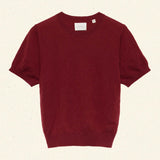 DÔEN - COLOMBE CASHMERE TOP -- MALBEC