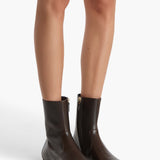 Khaite - Colt Ankle Boot in Vintage Brown Leather