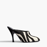 Khaite - Colt Mule in Zebra Print Haircalf