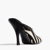 Khaite - Colt Mule in Zebra Print Haircalf