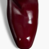 Khaite - Colt Over - the - Knee Heel Boot in Bordeaux Leather