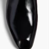 Khaite - Colt Over - the - Knee Boot in Black Glazed Leather