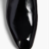 Khaite - Colt Knee - High Boot in Black Glazed Leather