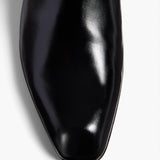 Khaite - Colt Ankle Boot in Black Glazed Leather