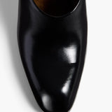 Khaite - Colt Mule in Black Glazed Leather