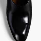 Khaite - Colt Mule in Black Glazed Leather