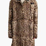 Khaite - Comelle Coat in Leopard Print Lapin