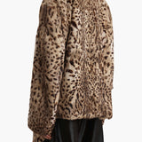 Khaite - Comelle Coat in Leopard Print Lapin