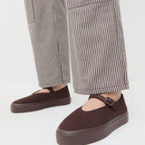 Loeffler Randall - Cooper Dark Brown Mary Jane Sneaker