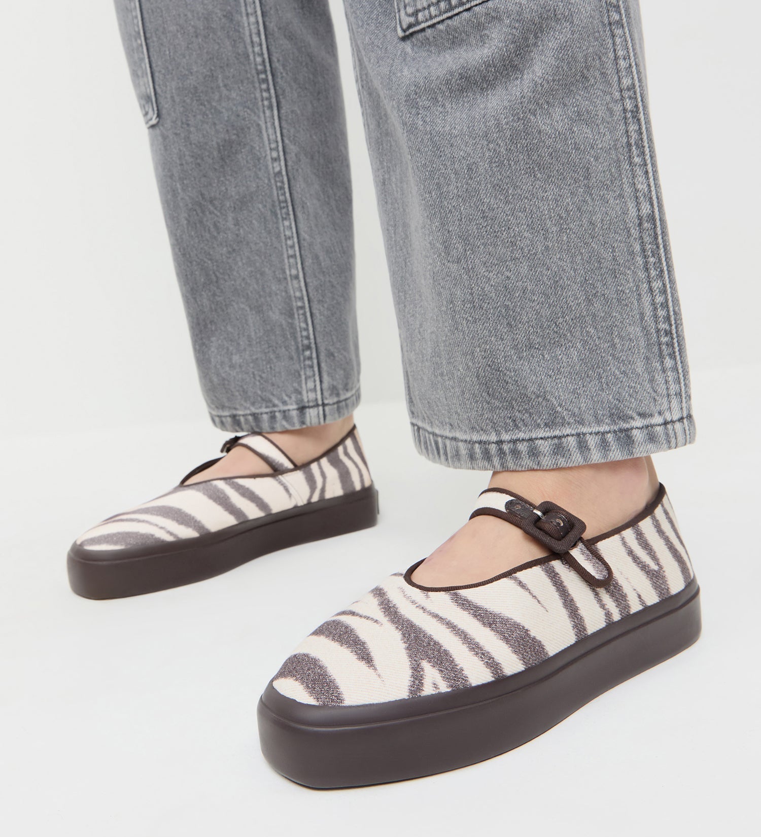 Loeffler Randall - Cooper Zebra Mary Jane Sneaker