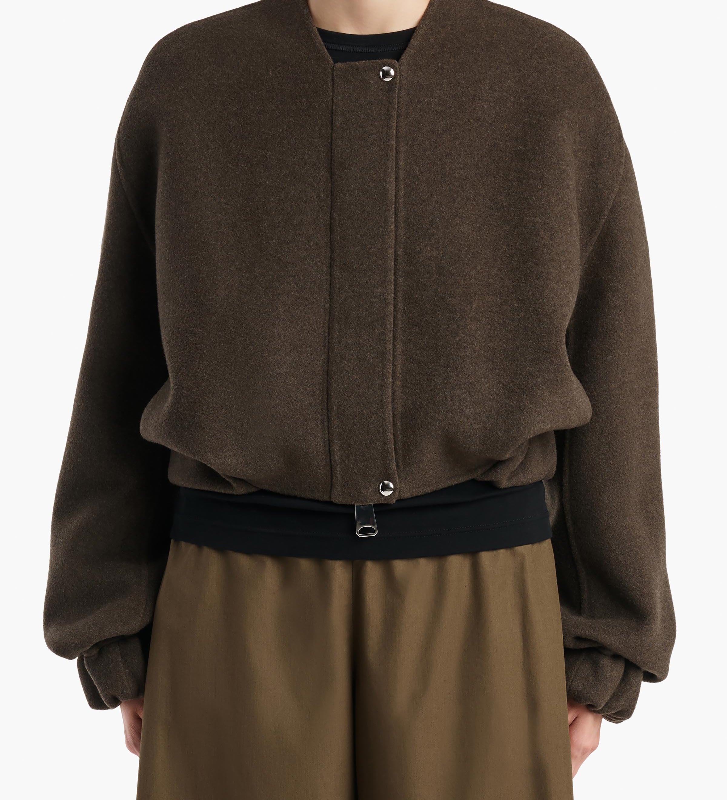 Khaite - Cordan Jacket in Army Melange