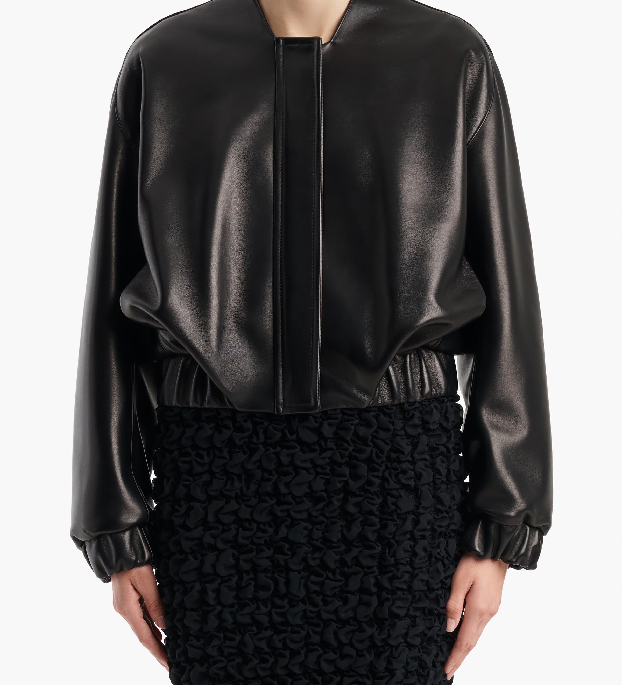 Khaite - Cordan Jacket in Black Leather