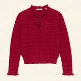 DÔEN - CORDELIE TOP -- WILD CHERRY