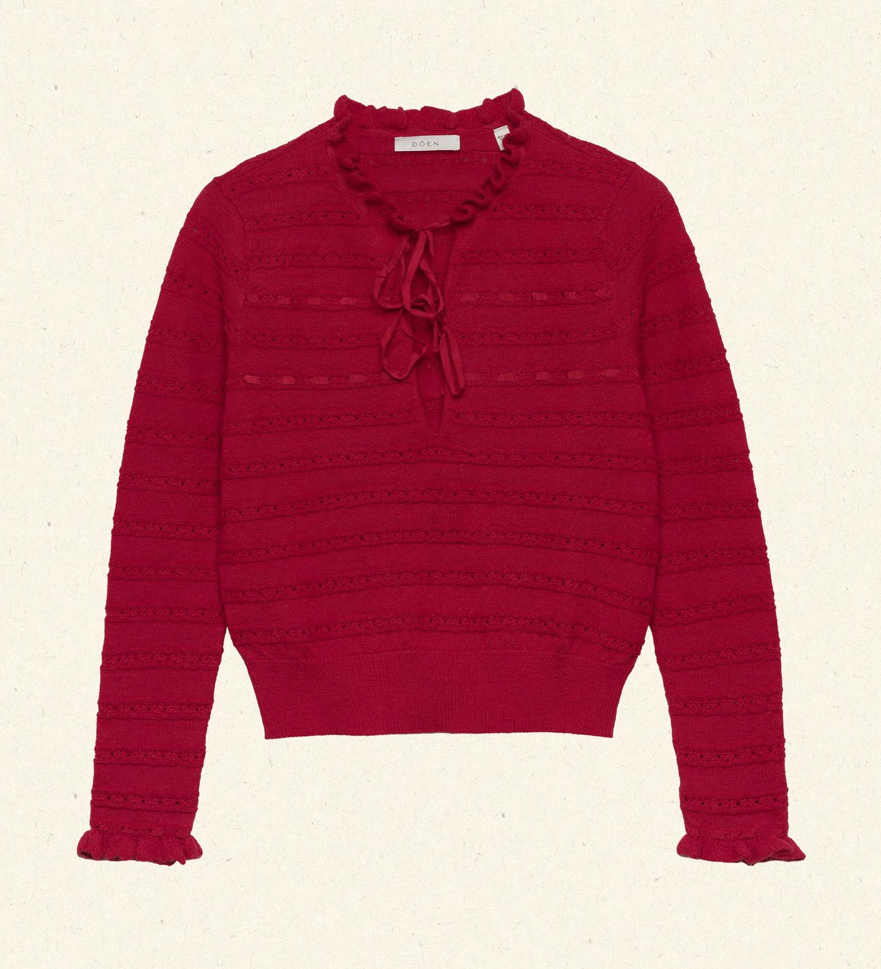 DÔEN - CORDELIE TOP -- WILD CHERRY
