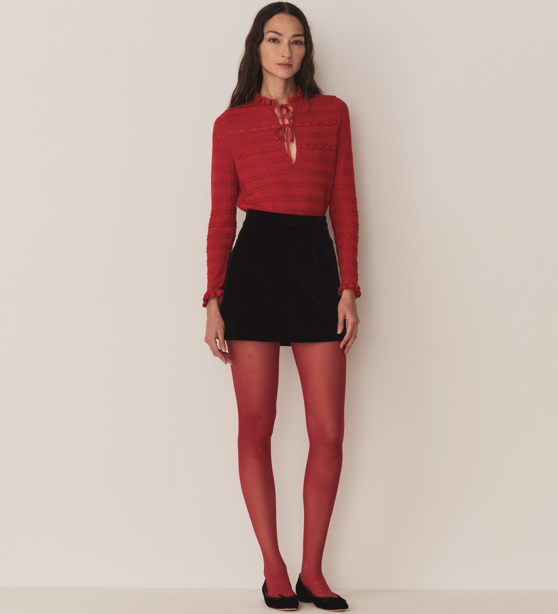 DÔEN - CORDELIE TOP -- WILD CHERRY