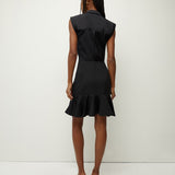 Veronica Beard - Bell Button Down Ruched Shirtdress