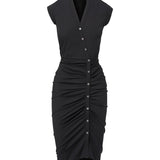 Veronica Beard - Ruched Shirtdress