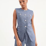 Veronica Beard - Tamara Linen Vest