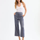 Veronica Beard - Aubrie Cropped Wide-Leg Pant