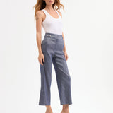 Veronica Beard - Aubrie Cropped Wide-Leg Pant