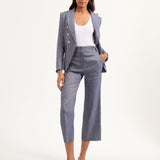 Veronica Beard - Aubrie Cropped Wide-Leg Pant