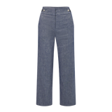 Veronica Beard - Aubrie Cropped Wide-Leg Pant